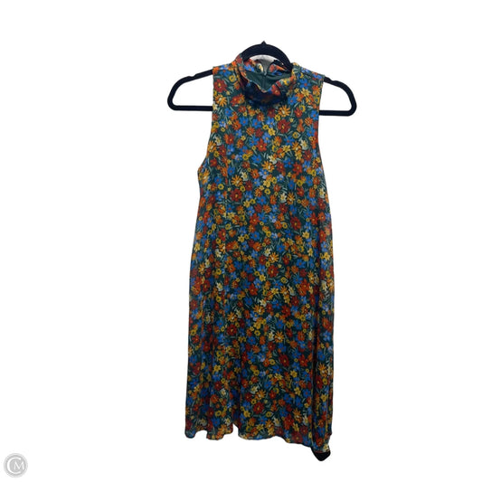 Dress Work By Calvin Klein In Blue & Green, Size: M