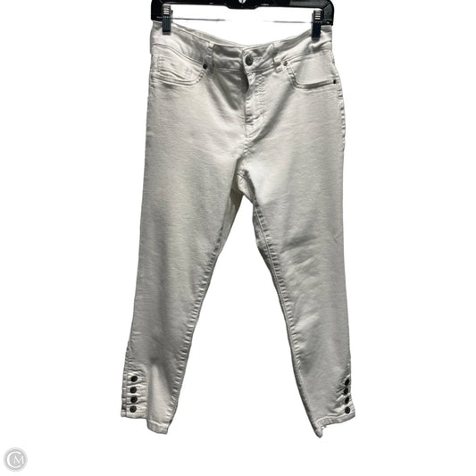 Jeans Skinny By D Jeans In White Denim, Size: 10