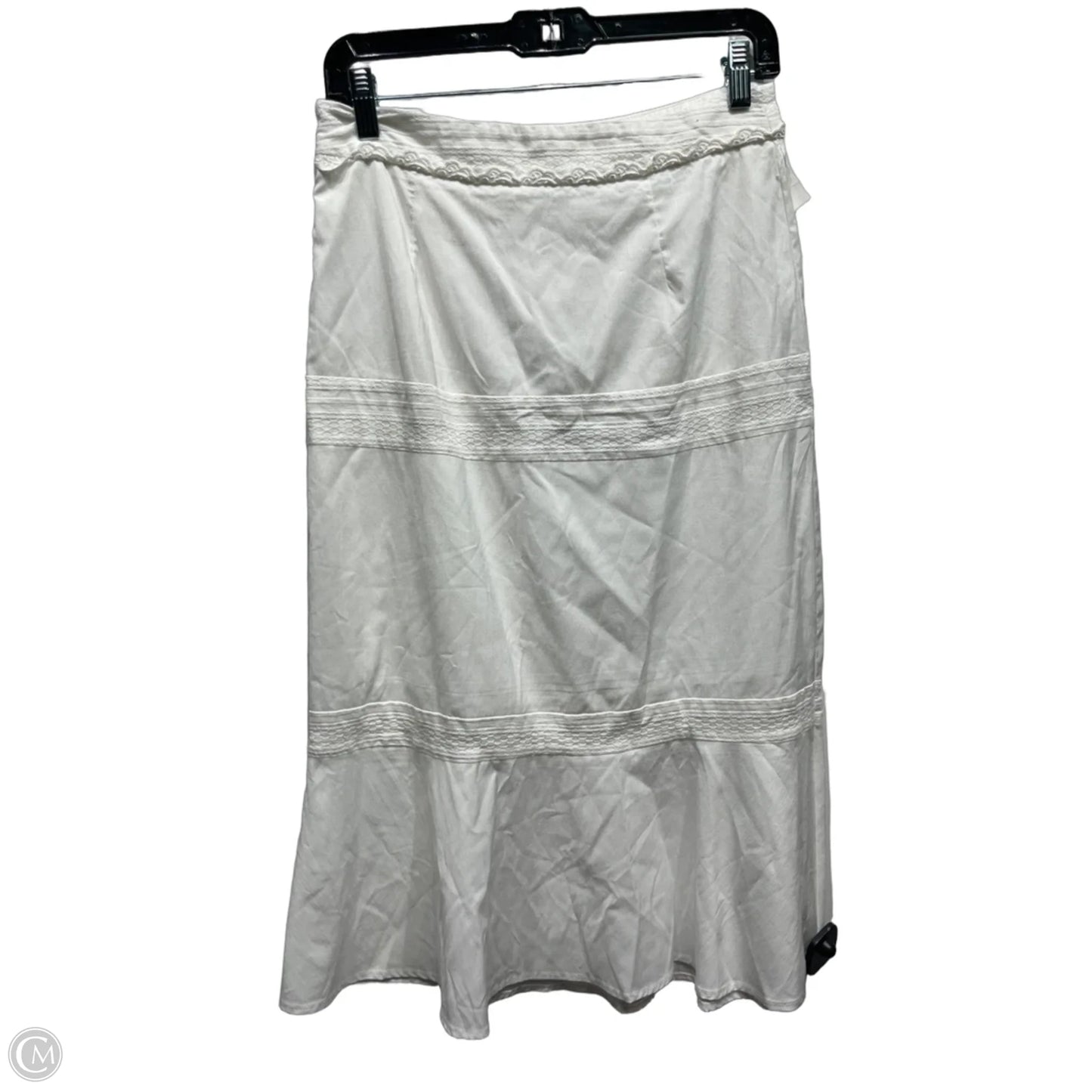 Skirt Midi By Commense In White, Size: M
