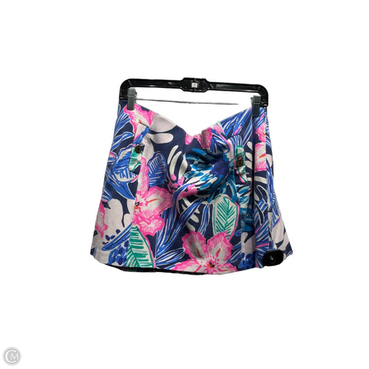 Skort Designer By Lilly Pulitzer In Blue & Pink, Size: Xl