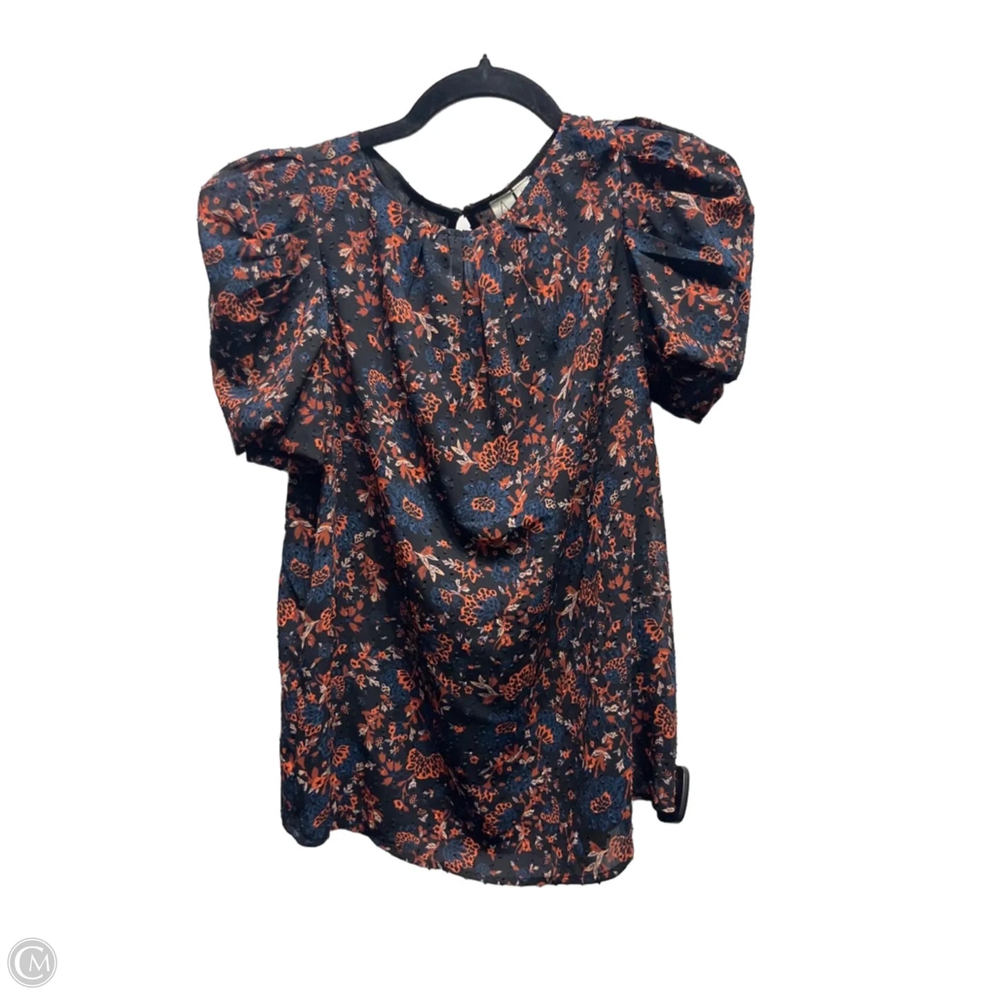 Top Short Sleeve By Joie In Blue & Red, Size: S