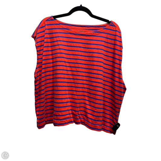 Top Short Sleeve Basic By Old Navy In Blue & Red, Size: 3x