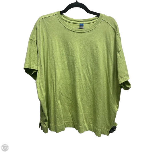 Top Short Sleeve Basic By Old Navy In Green, Size: 2x
