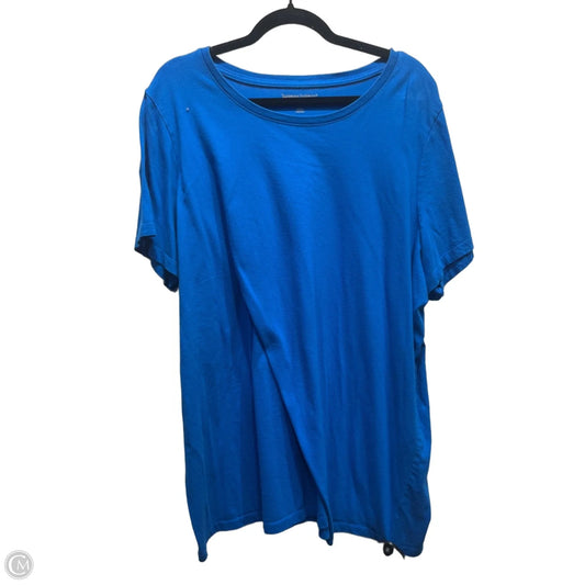 Top Short Sleeve Basic By Woman Within In Blue, Size: 2x
