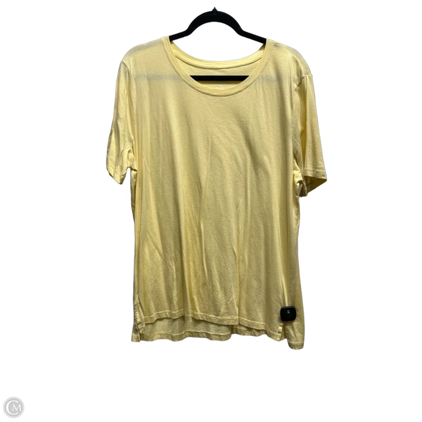 Top Short Sleeve Basic By Members Mark In Yellow, Size: Xxl