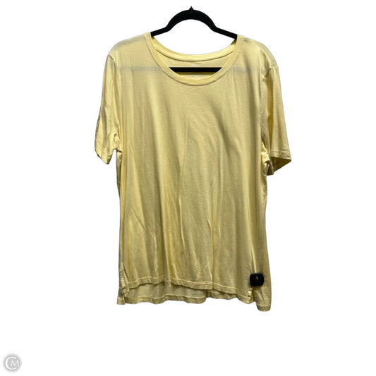 Top Short Sleeve Basic By Members Mark In Yellow, Size: Xxl