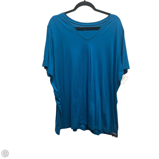 Top Short Sleeve Basic By Lands End In Teal, Size: 2x