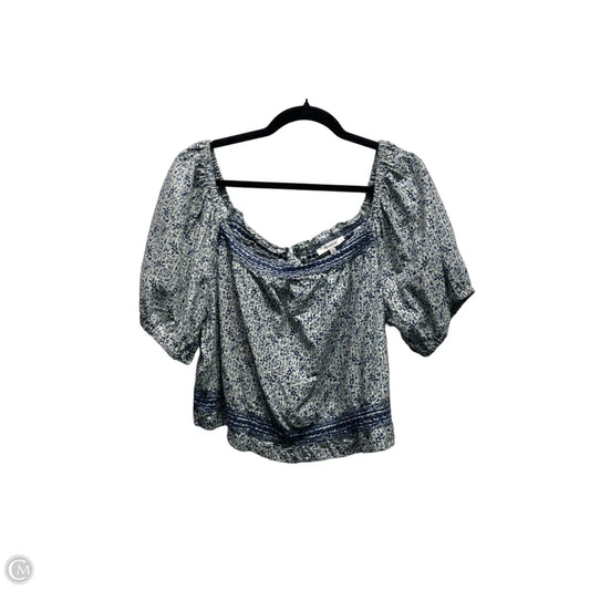 Top Short Sleeve By Madewell In Blue, Size: 1x
