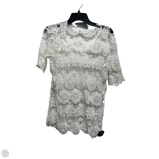 Top Short Sleeve By WAMIANI In White, Size: M