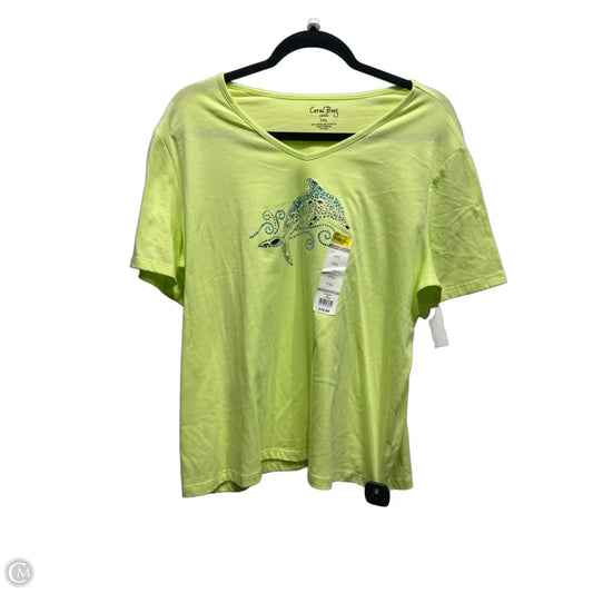 Top Short Sleeve Basic By Coral Bay In Green, Size: Xlp
