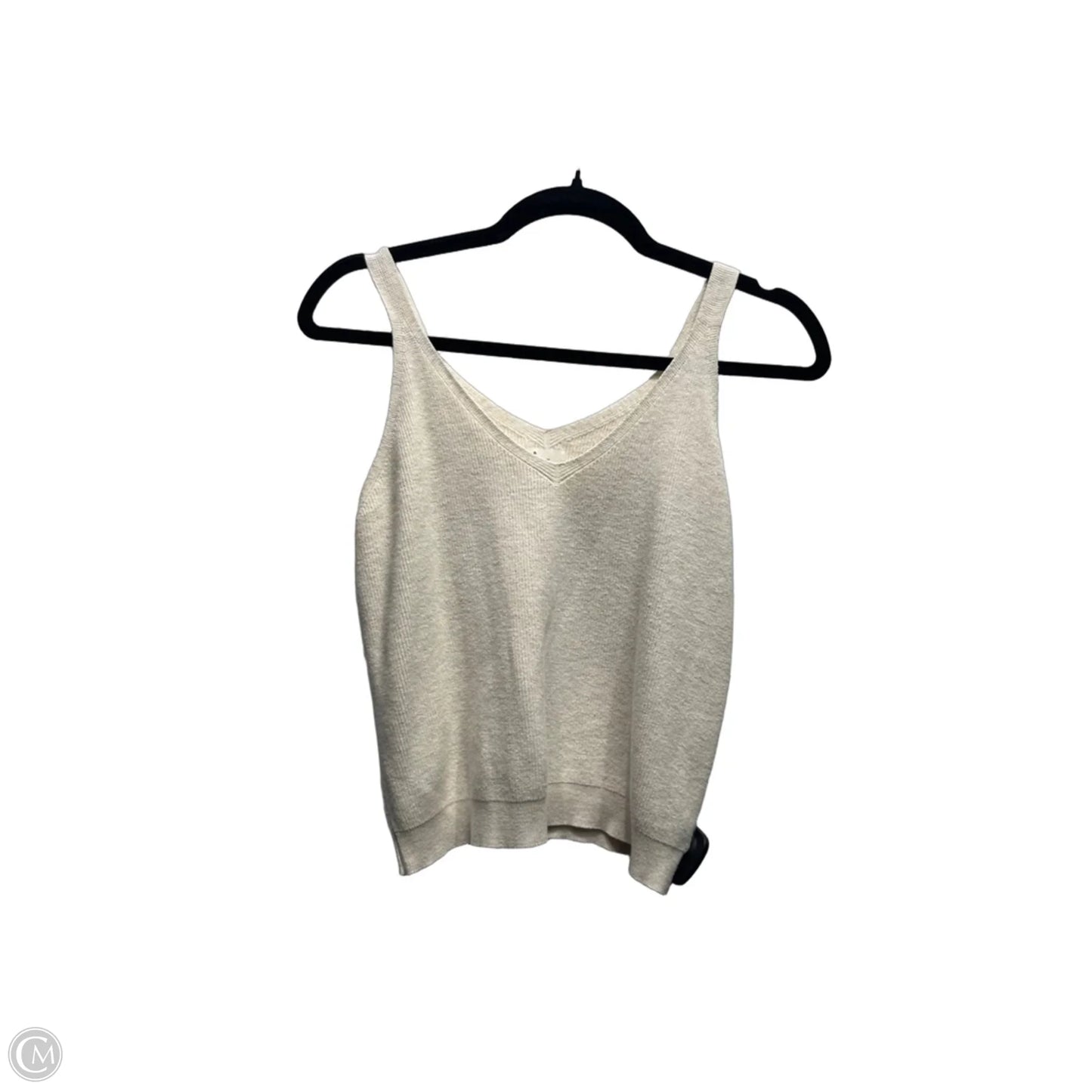 Top Sleeveless By A New Day In Cream, Size: M