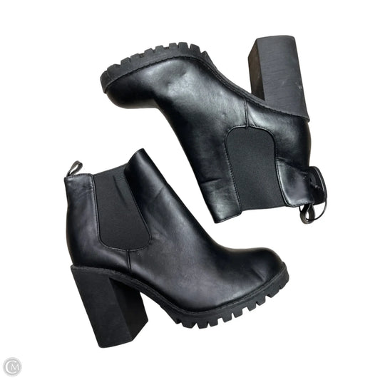 Boots Ankle Heels By Soda In Black, Size: 8.5