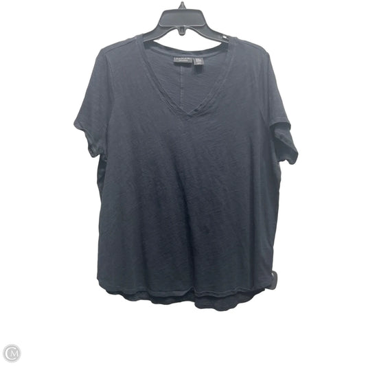 Top Short Sleeve Basic By Tahari In Black, Size: 2x