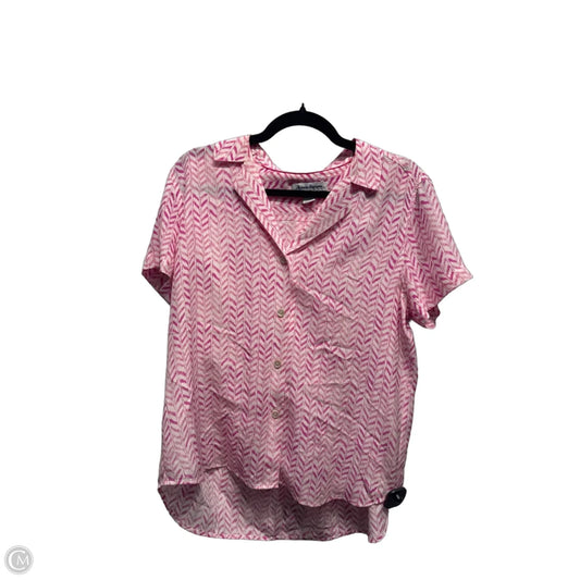 Top Short Sleeve By Tommy Bahama In Plaid Pattern, Size: S