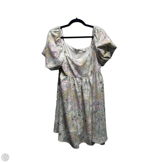 Dress Casual Short By Altard State In Pink & Yellow, Size: Xl
