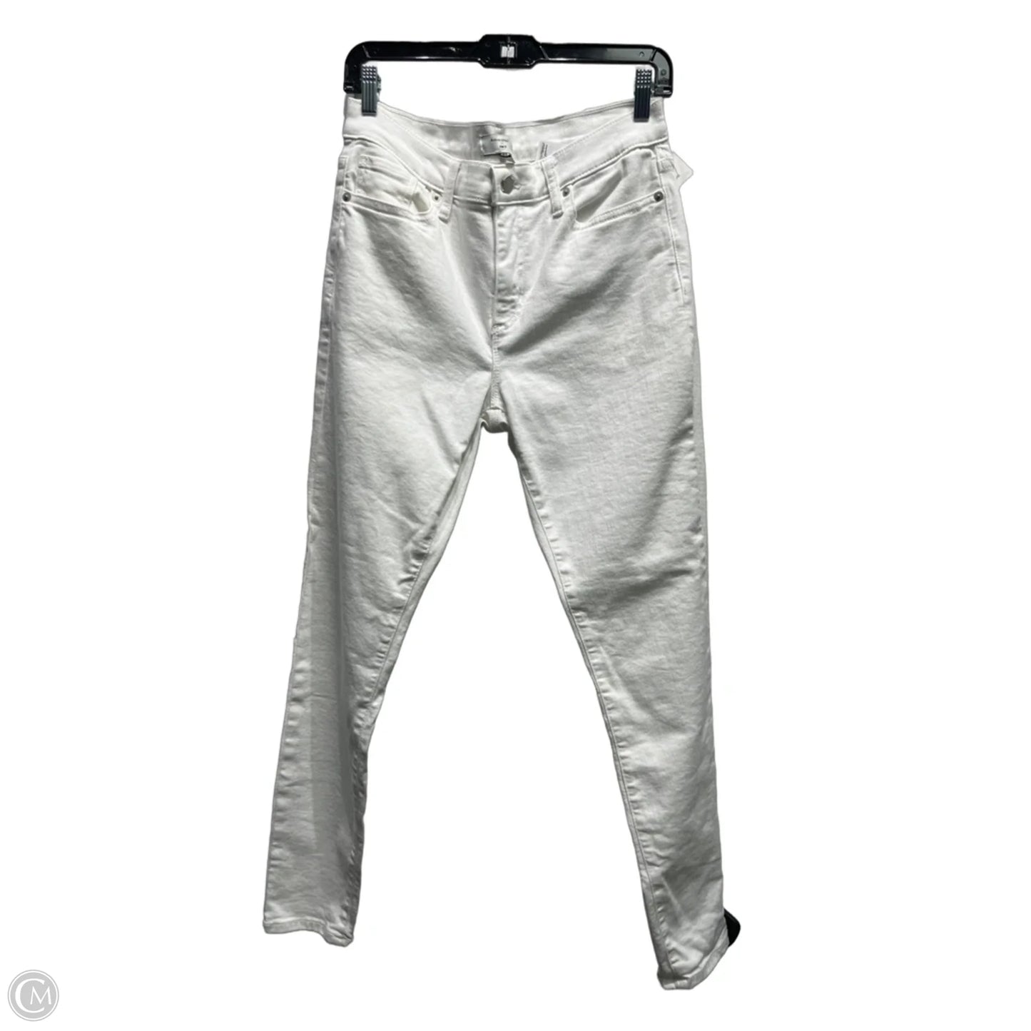 Jeans Straight By Banana Republic In White Denim, Size: 10