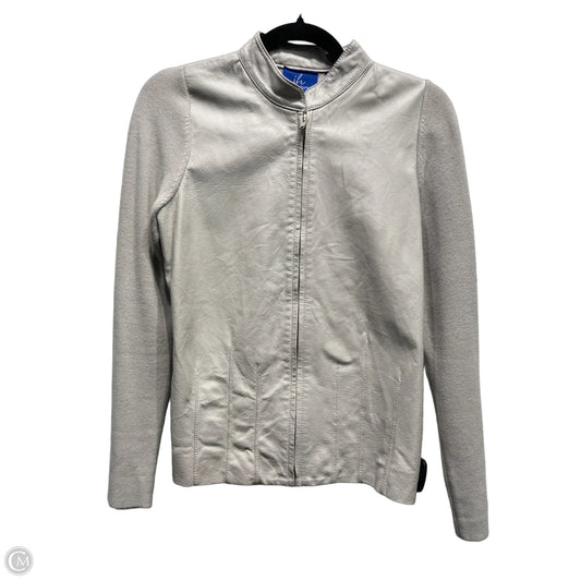 Jacket Leather By J H Collectibles In Grey, Size: Mp