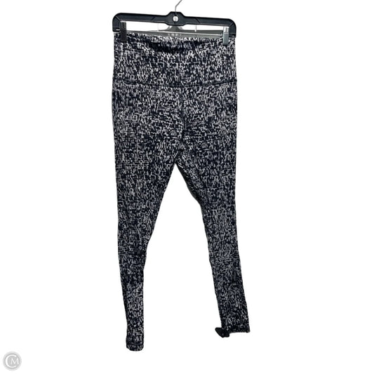 Athletic Leggings By Lululemon In Black & White, Size: 10