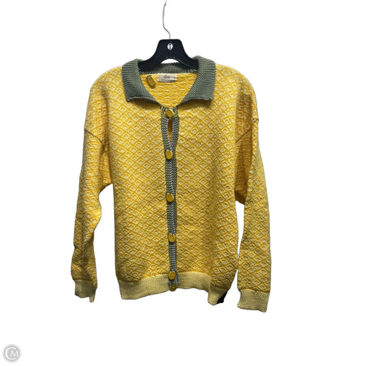 Sweater Cardigan By dia In Yellow, Size: L