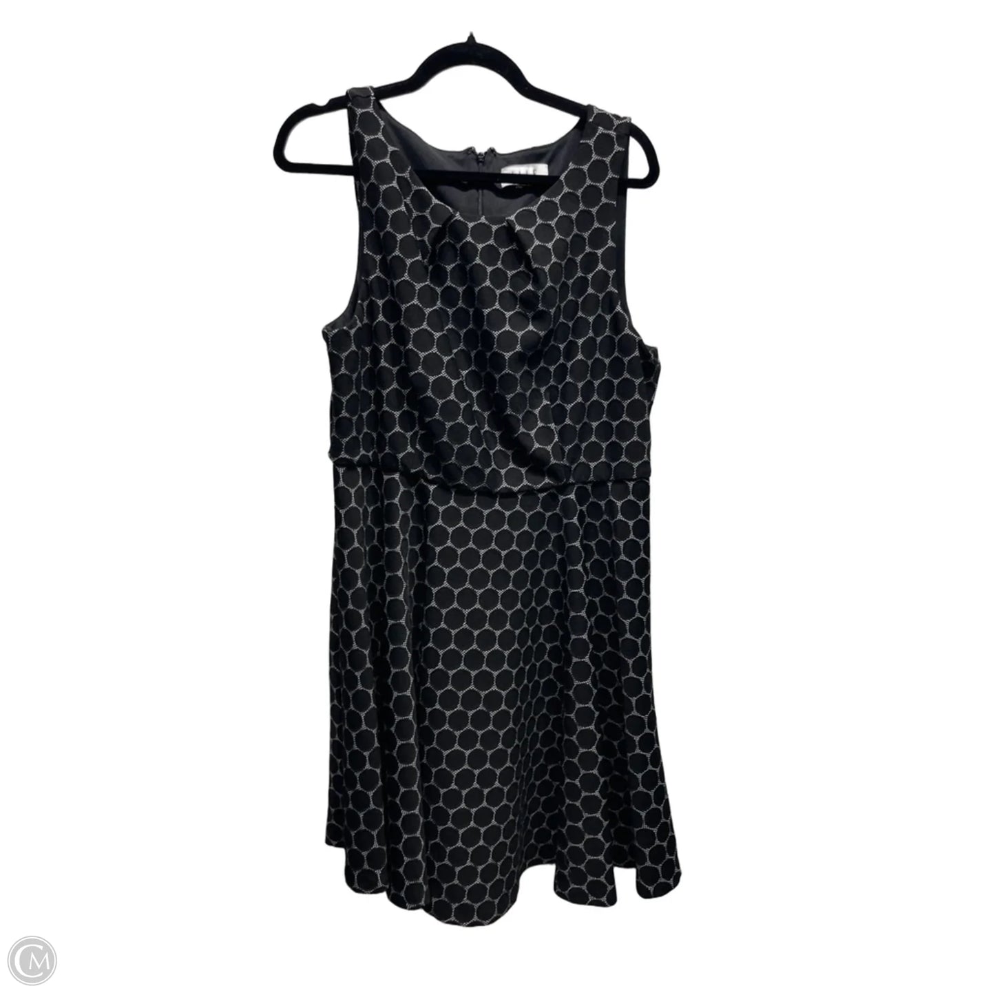 Dress Work By Elle In Black & White, Size: Xl