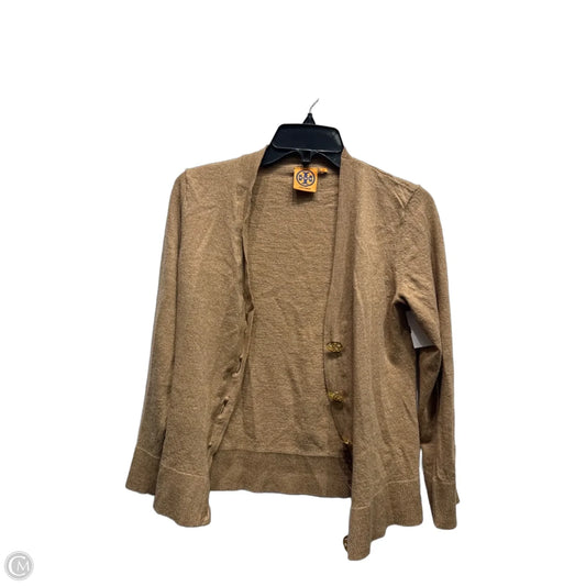 Sweater Cardigan Designer By Tory Burch In Brown, Size: Xl