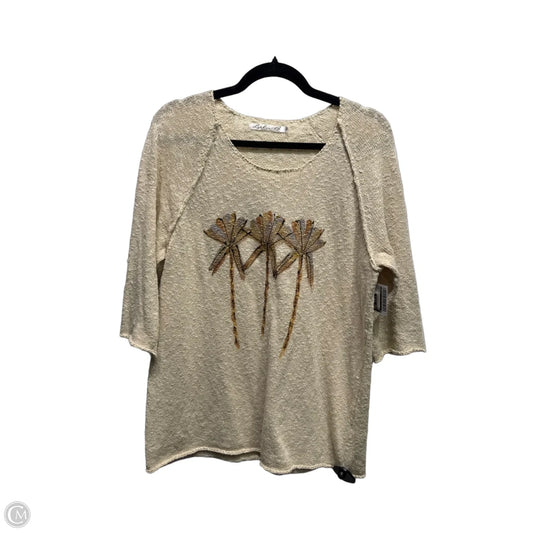 Top Long Sleeve By Lulu B In Brown, Size: L