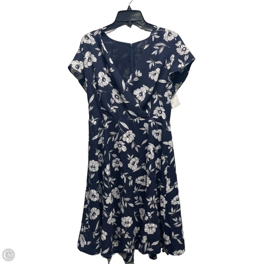 Dress Work By Ann Taylor In Blue & White, Size: 8