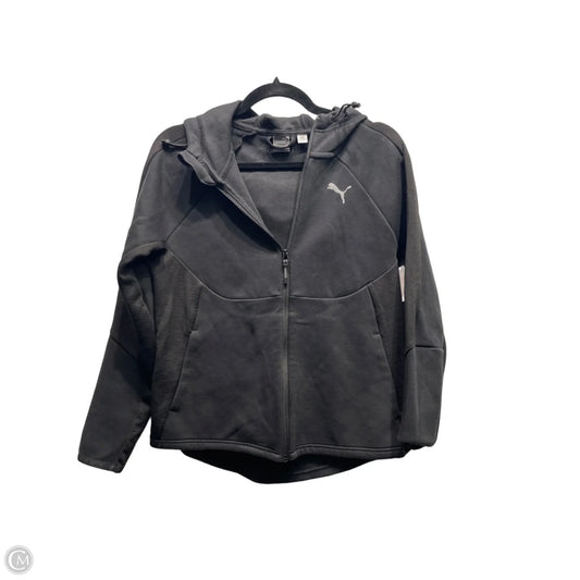 Athletic Jacket By Puma In Black, Size: S