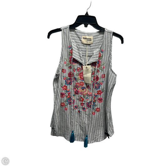 Top Sleeveless By savanna jane In Grey, Size: S