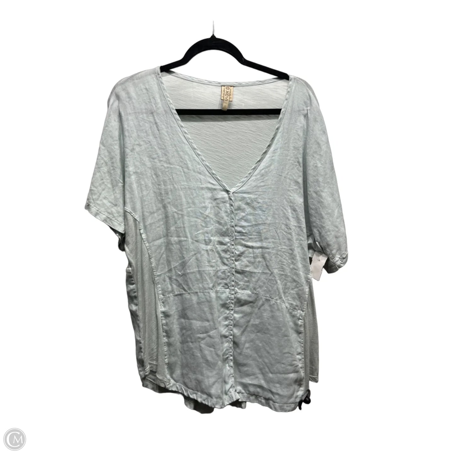 Top Short Sleeve Basic By Xcvi In Blue, Size: L