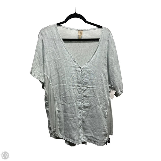 Top Short Sleeve Basic By Xcvi In Blue, Size: L
