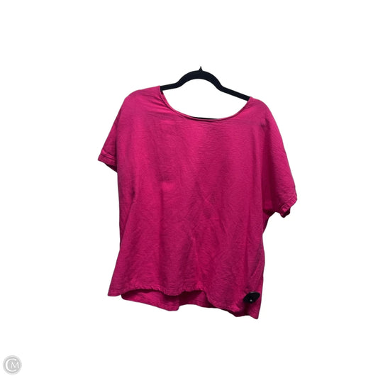 Top Short Sleeve By COTTONSEED In Pink, Size: L