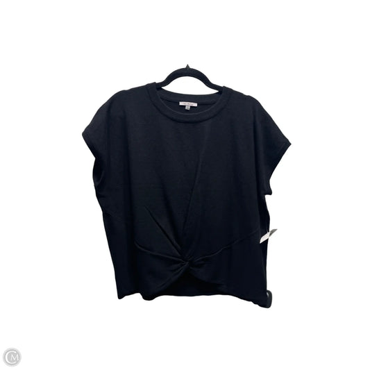 Top Short Sleeve By Vila Milano In Black, Size: L
