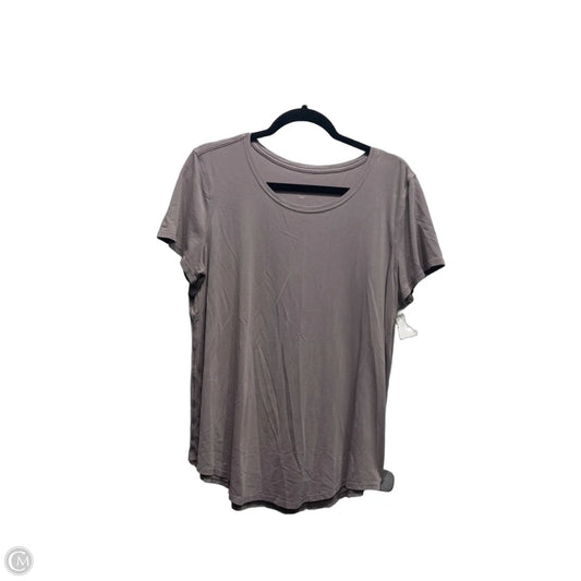 Athletic Top Short Sleeve By Lululemon In Purple, Size: M