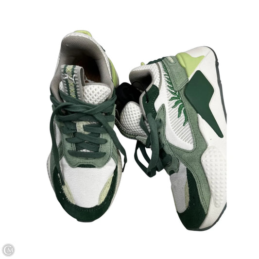 Shoes Sneakers By Puma In Green, Size: 5.5