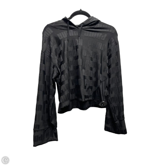Athletic Sweatshirt Hoodie By Puma In Black, Size: Xs
