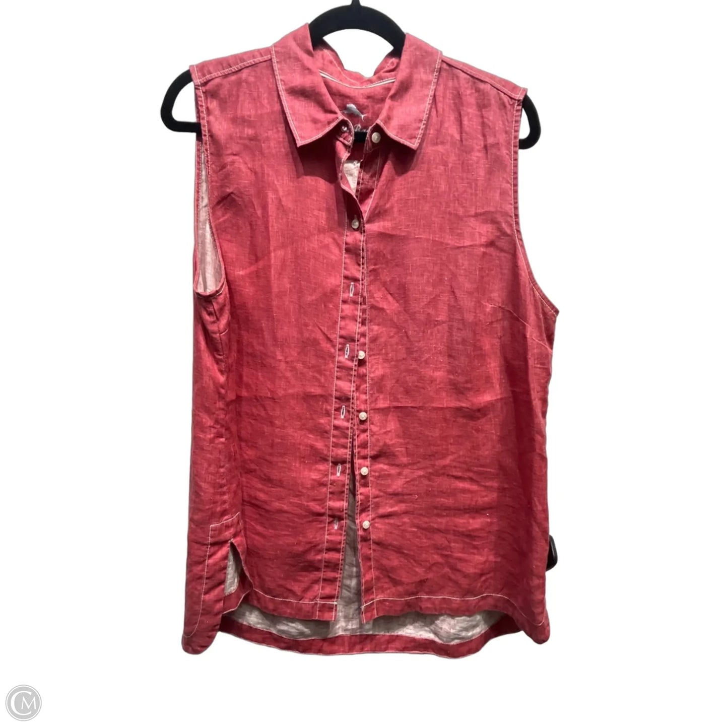 Top Sleeveless By Tommy Bahama In Red, Size: L