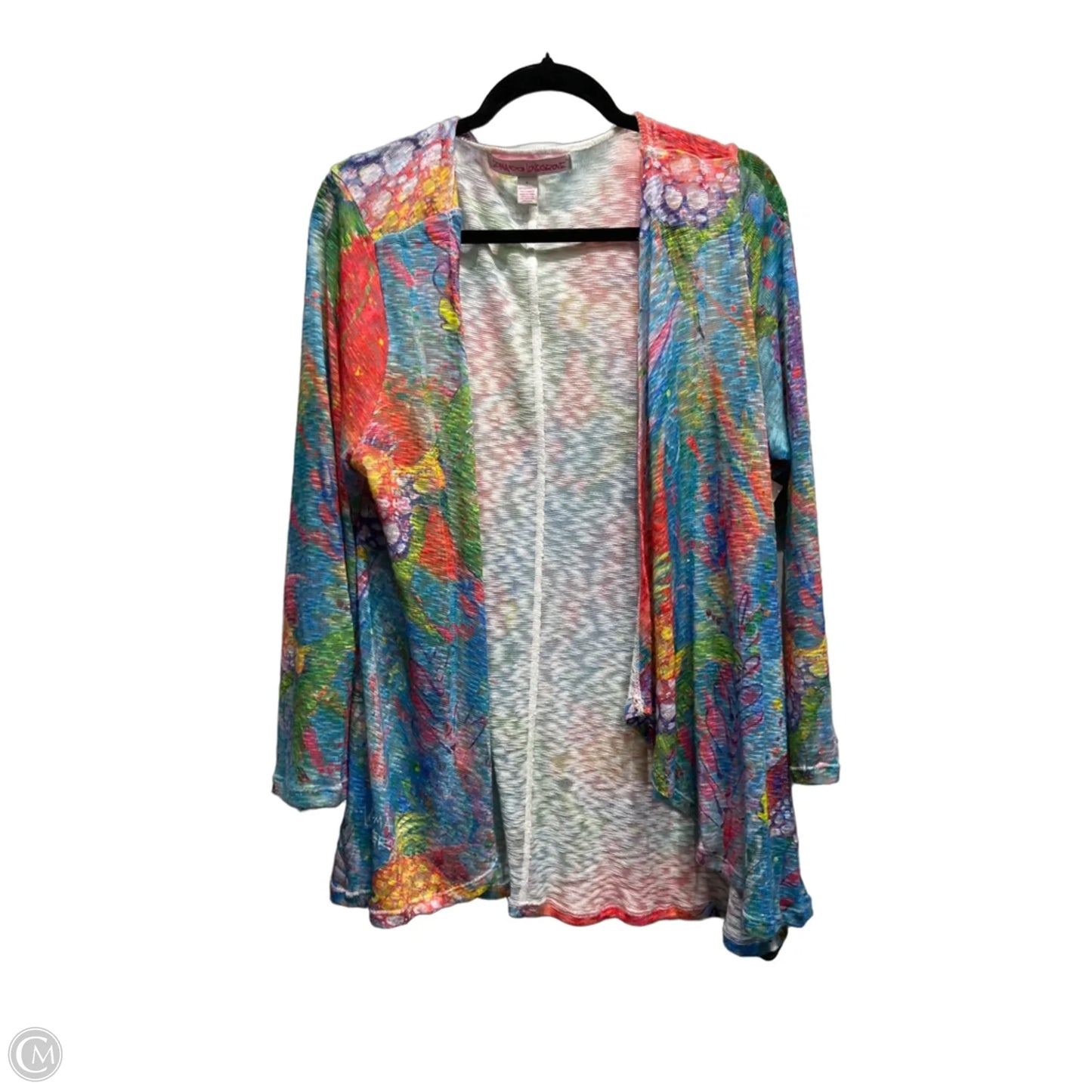 Cardigan By Leoma Lovegrove In Blue & Red, Size: Xl