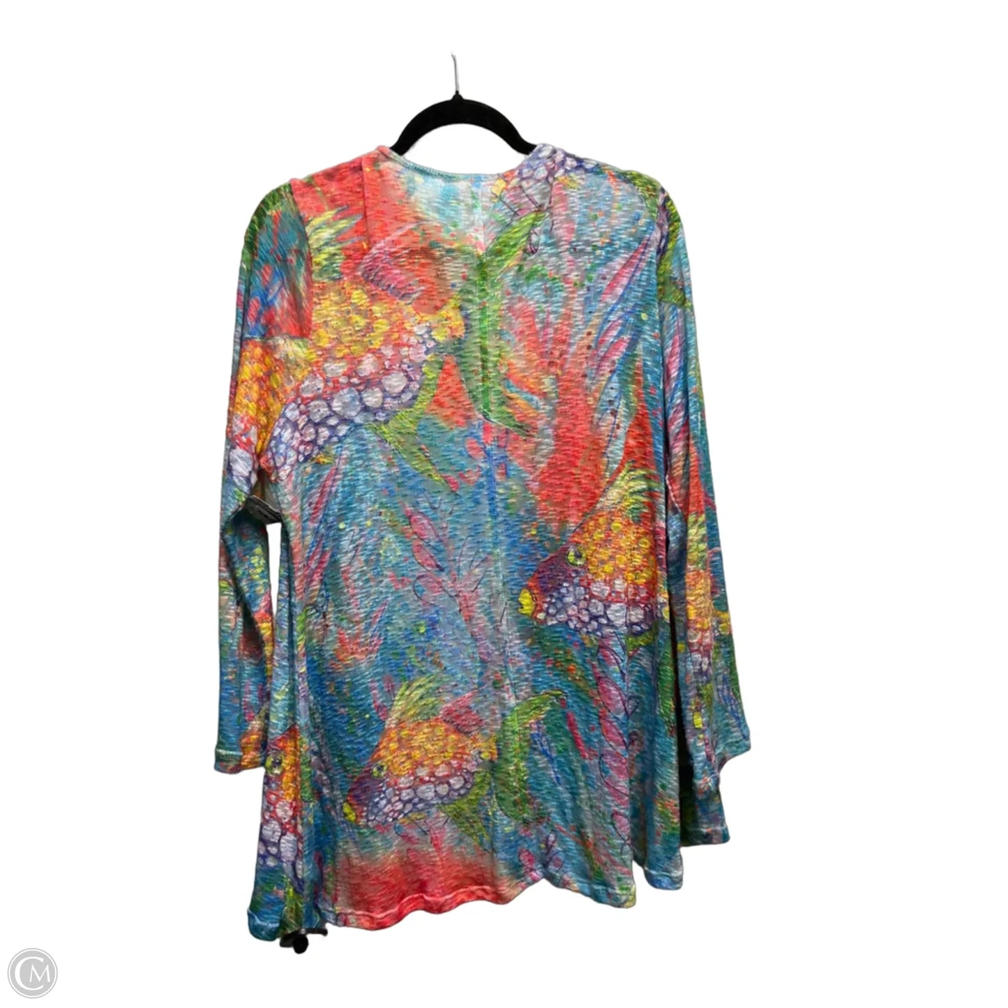 Cardigan By Leoma Lovegrove In Blue & Red, Size: Xl