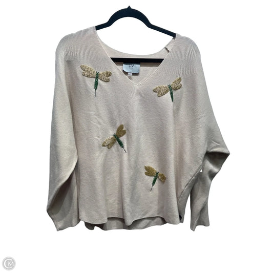 Top Long Sleeve By LIV MILANO In Tan, Size: L