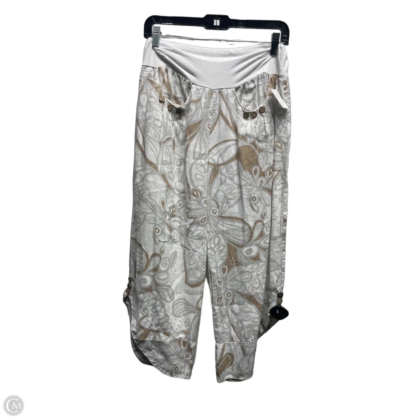 Pants Other By M Made In Italy In Tan & White, Size: M