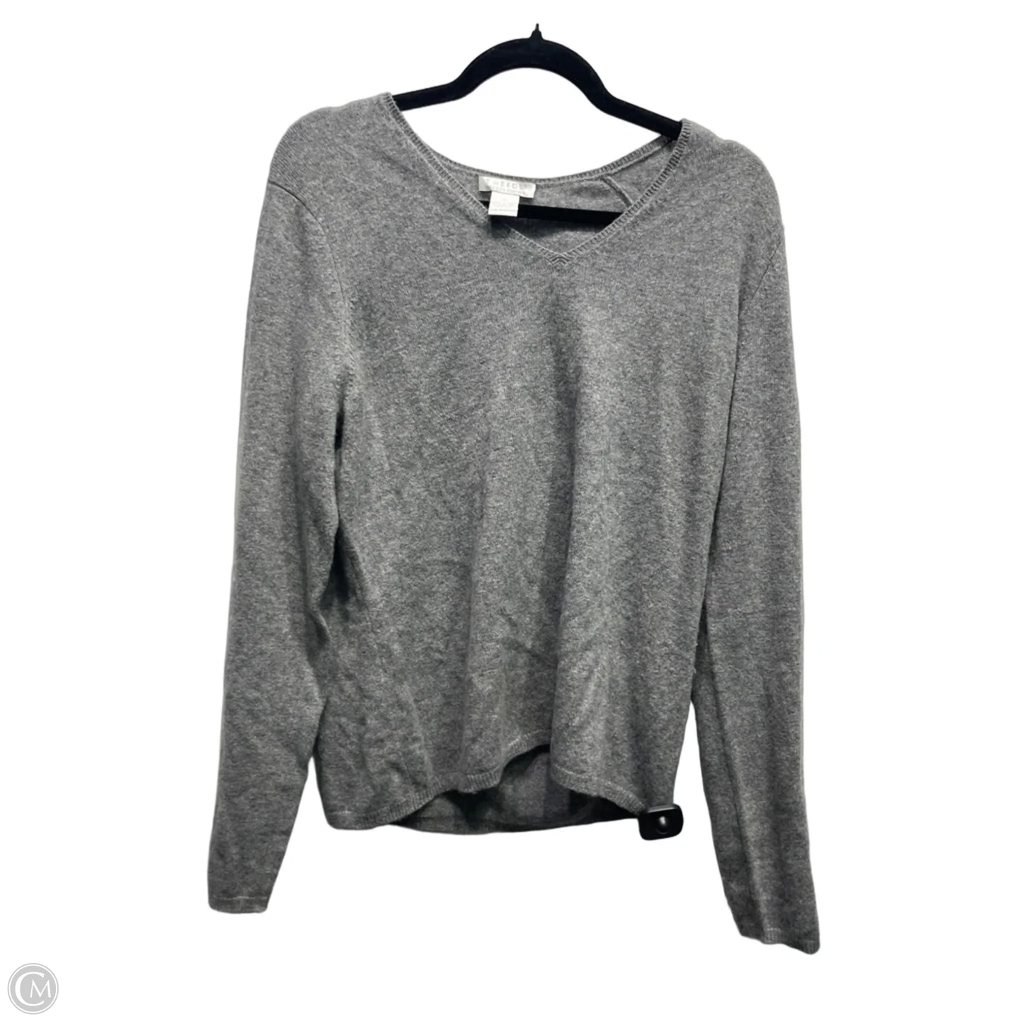 Sweater Cashmere By Tweeds In Grey, Size: Xl