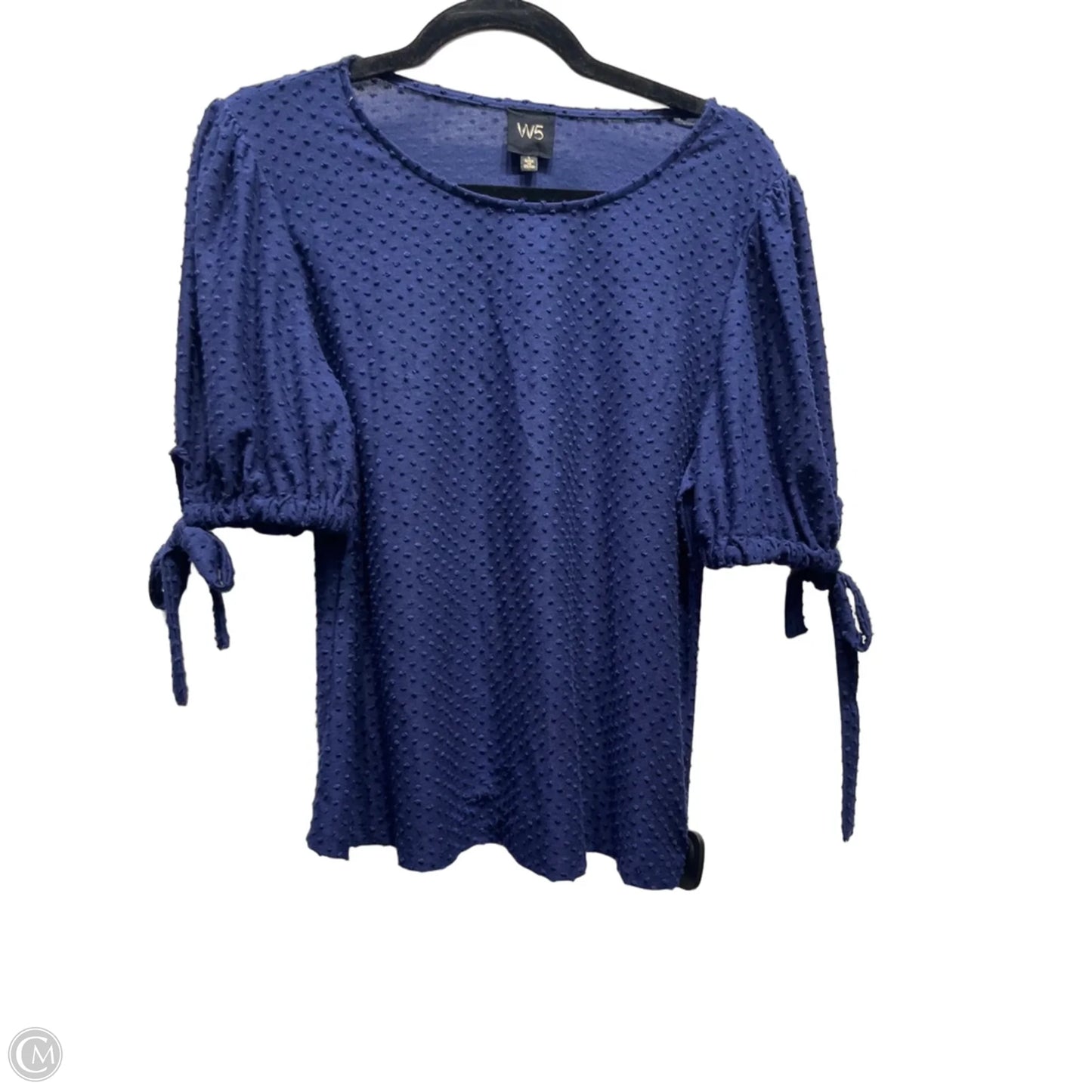 Top Short Sleeve By W5 In Blue, Size: L