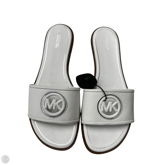 Sandals Designer By Michael Kors In White, Size: 11