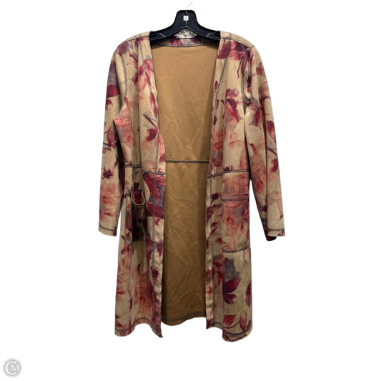 Blazer By Solitaire In Pink & Tan, Size: M