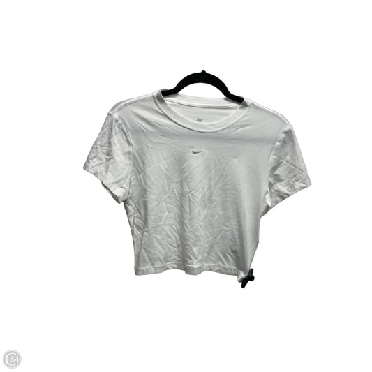 Athletic Top Short Sleeve By Nike Apparel In White, Size: S