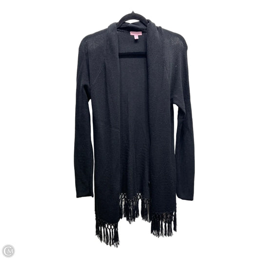 Sweater Cardigan Designer By Lilly Pulitzer In Black, Size: M