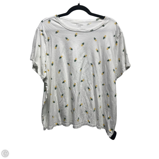 Top Short Sleeve Basic By Old Navy In Green & Yellow, Size: Xxl