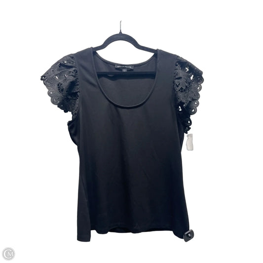 Top Short Sleeve By Boston Proper In Black, Size: L