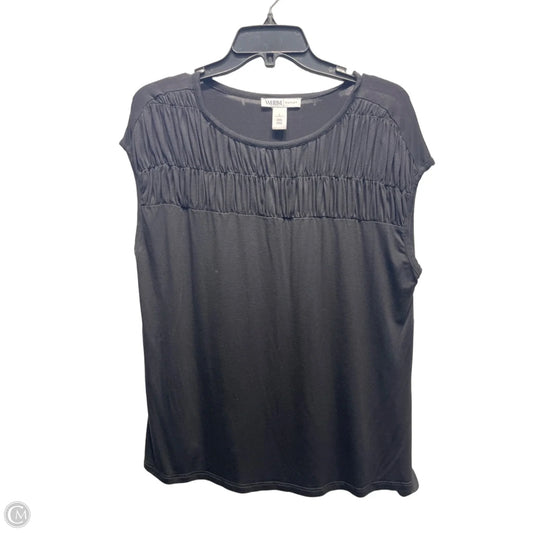 Top Short Sleeve By Clothes Mentor In Black, Size: L